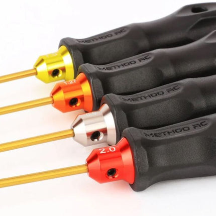 Method R/C Tools 4 Piece Metric Hex Driver Set (0.9, 1.27/0.05", 1.5, 2.0mm) MTD2019