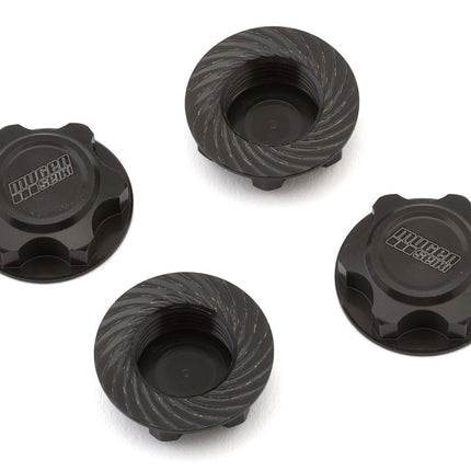 Mugen Seiki E2270B Closed End Aluminum 17mm Wheel Nuts (Gun Metal) (4) MUGE2270B