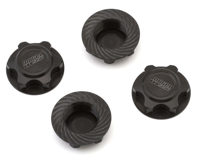Mugen Seiki E2270B Closed End Aluminum 17mm Wheel Nuts (Gun Metal) (4) MUGE2270B