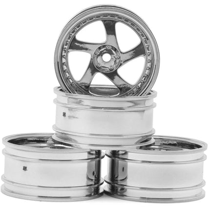 MST 102045S TMB 1/10 Drift Wheels (Silver) (+8) (4) w/Mounting Foam MXS-102045S