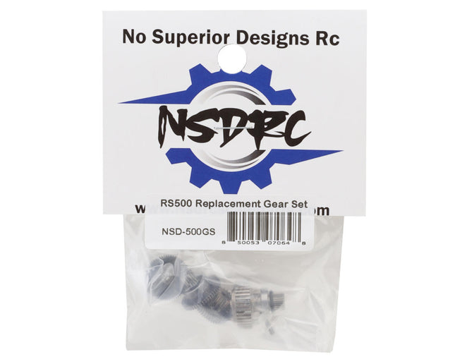 No Superior Designs RC RS500B Servo Gear Set NSD-500GS