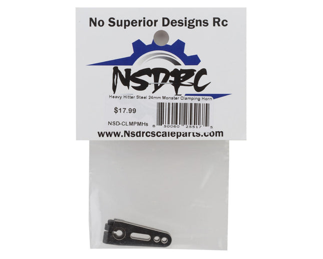 No Superior Designs RC Heavy Hitter Aluminum Clamping Monster Servo Horn (25T) (24mm) NSD-CLMPMH