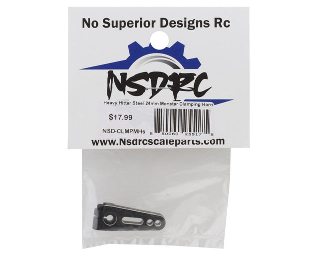 No Superior Designs RC Heavy Hitter Steel Clamping Monster Servo Horn (25T) (24mm) NSD-CLMPMHS