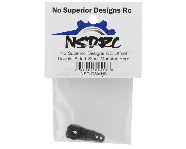 No Superior Designs RC Steel Offset Reversible Monster Servo Horn (25T) NSD-DSMHS