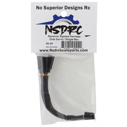 No Superior Designs RC NSD-DSSB RX Bypass Harness (Dual Servo/BEC) NSD-RBHDSSB