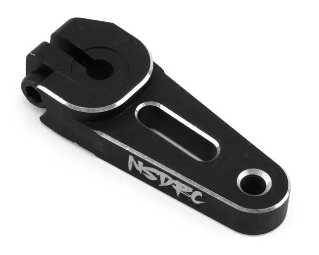 No Superior Designs RC 22mm Aluminum Low Profile Monster Clamping Servo Horn (Black) (25T) NSD-LPCLHN
