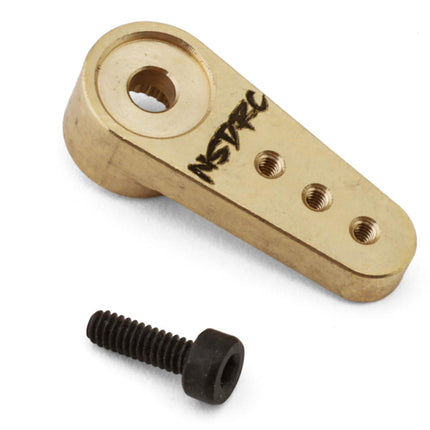 No Superior Designs RC 20mm Brass Micro Servo Horn (Gold) (25T) (3.2g) (RS100) NSD-MHRN14B