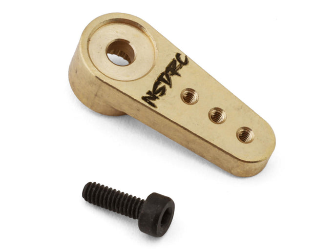 No Superior Designs RC 20mm Brass Micro Servo Horn (Gold) (25T) (3.2g) (RS100) NSD-MHRN14B