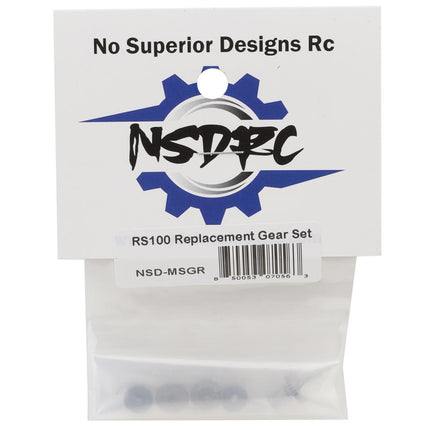 No Superior Designs RC RS100 Servo Gear Set  NSD-MSGR