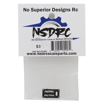 No Superior Designs RC RS100 Optional Bottom Case w/Bottom Wire Exit NSD-RS100BC