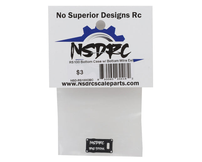 No Superior Designs RC RS100 Optional Bottom Case w/Bottom Wire Exit NSD-RS100BC