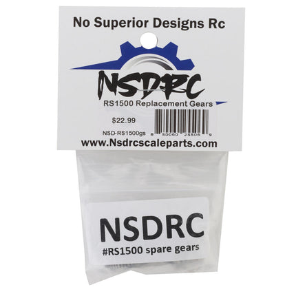 No Superior Designs RC RS1500 Servo Gear Set NSD-RS1500GS