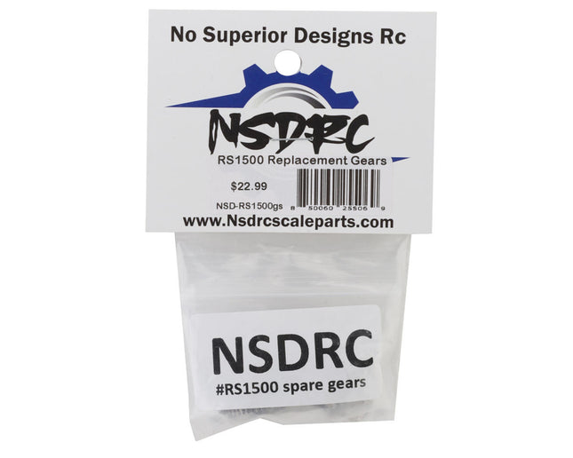 No Superior Designs RC RS1500 Servo Gear Set NSD-RS1500GS