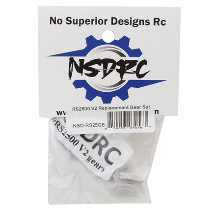 No Superior Designs RC RS2500 Servo Gear Set NSD-RS25GS