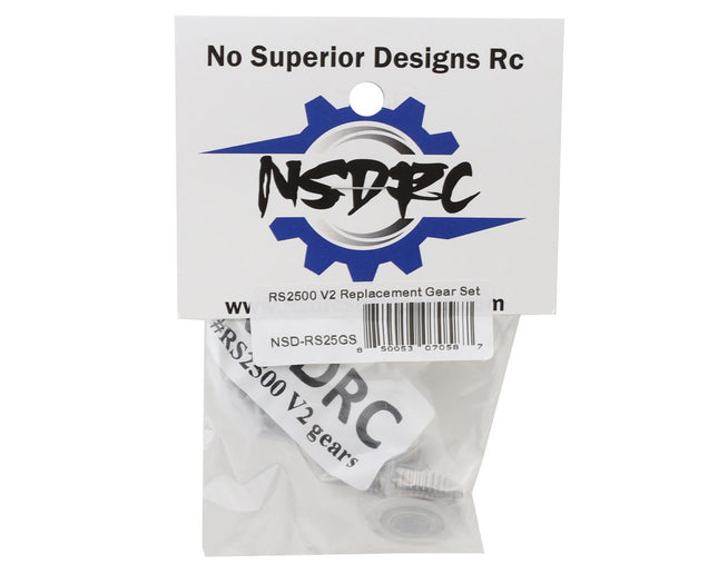 No Superior Designs RC RS2500 Servo Gear Set NSD-RS25GS