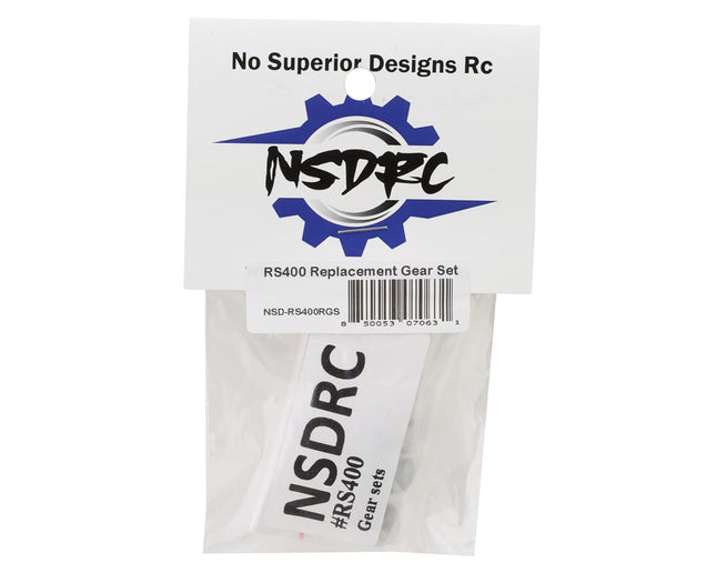 No Superior Designs RC RS400 Servo Gear Set NSD-RS400RGS