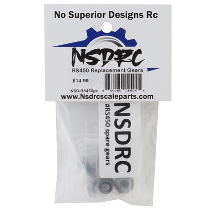 No Superior Designs RC RS450 Servo Gear Set  NSD-RS450GS