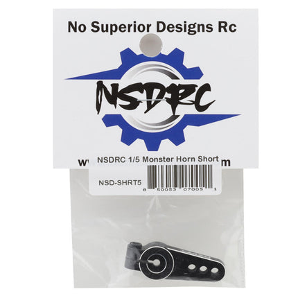 No Superior Designs RC 1/5 Aluminum Short Monster Servo Horn (SCX6) NSD-SHRT5