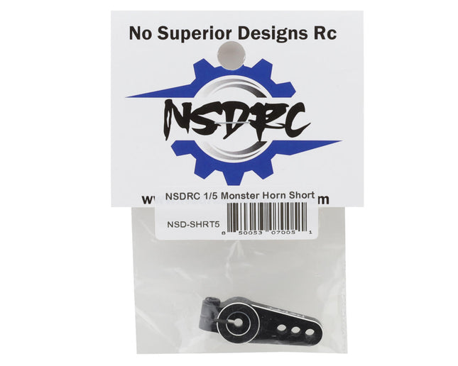 No Superior Designs RC 1/5 Aluminum Short Monster Servo Horn (SCX6) NSD-SHRT5