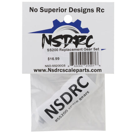No Superior Designs RC SS200 Servo Gear Set NSD-SS200GS