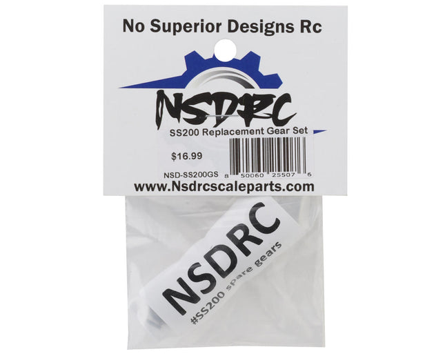 No Superior Designs RC SS200 Servo Gear Set NSD-SS200GS