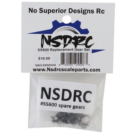 No Superior Designs RC SS600 Extreme Servo Gear Set NSD-SS600GS