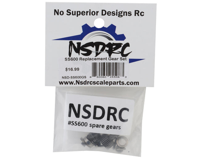 No Superior Designs RC SS600 Extreme Servo Gear Set NSD-SS600GS