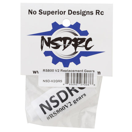 No Superior Designs RC RS800 V2 Servo Gear Set NSD-V2GRS