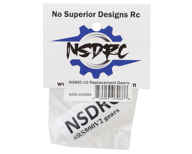 No Superior Designs RC RS800 V2 Servo Gear Set NSD-V2GRS