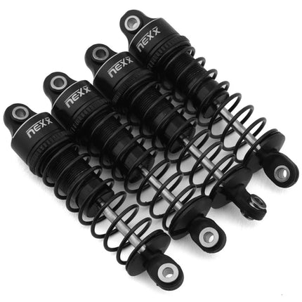 NEXX Racing Arrma Grom Threaded Aluminum Oil-Filled Shocks (Black) (4) (58mm) NX-420-B