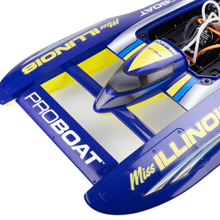 Pro Boat U-34 34" Miss Illinois RTR Brushless Hydroplane Boat w/DX3 2.4GHz Radio PRB2072T1