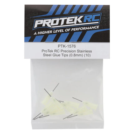 ProTek RC Precision Stainless Steel Glue Tips (0.8mm) (10) PTK1576