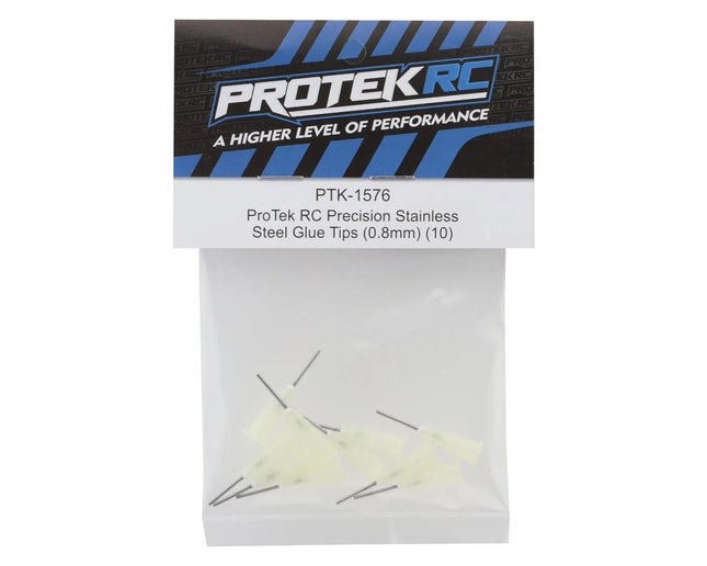 ProTek RC Precision Stainless Steel Glue Tips (0.8mm) (10) PTK1576