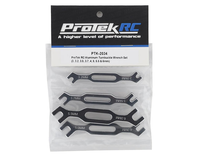 ProTek RC Aluminum Turnbuckle Wrench Set 3, 3.2, 3.5, 3.7, 4, 5, 5.5 & 6mm PTK-2034