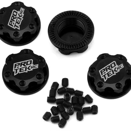 ProTek RC 17mm Captured & Knurled Magnetic Wheel Nuts (4) (Black) PTK-2036