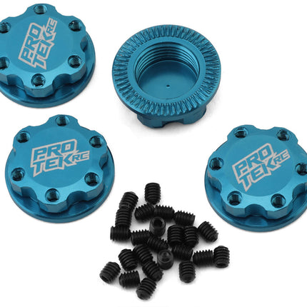 ProTek RC 17mm Captured & Knurled Magnetic Wheel Nuts (4) (Blue) PTK-2037