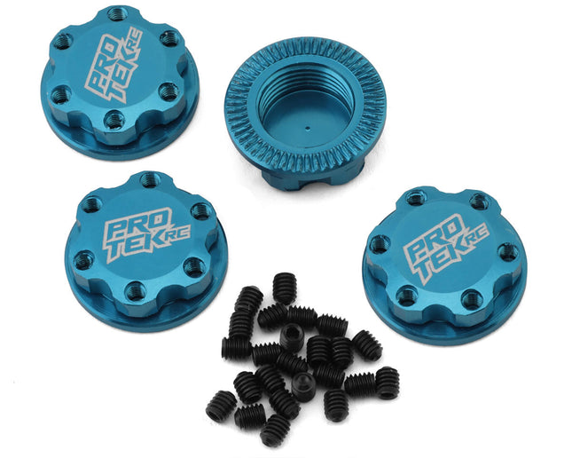 ProTek RC 17mm Captured & Knurled Magnetic Wheel Nuts (4) (Blue) PTK-2037
