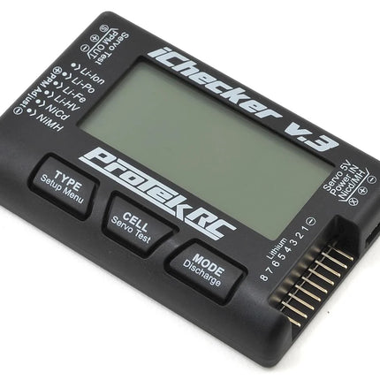 ProTek RC iChecker 3.0 LCD LiPo Battery Cell Checker 2-8S w/Balance Discharging PTK-211