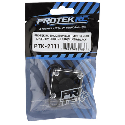 ProTek RC 30x30x10mm Aluminum High Speed HV Cooling Fan (Silver/Black) PTK-2111