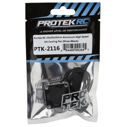 ProTek RC 25x25x10mm Aluminum High Speed HV Cooling Fan (Silver/Black) PTK-2116