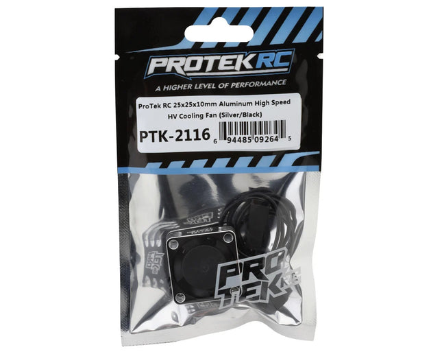 ProTek RC 25x25x10mm Aluminum High Speed HV Cooling Fan (Silver/Black) PTK-2116