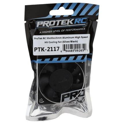 ProTek RC 50x50x15mm Aluminum High Speed HV Cooling Fan (Silver/Black) PTK-2117