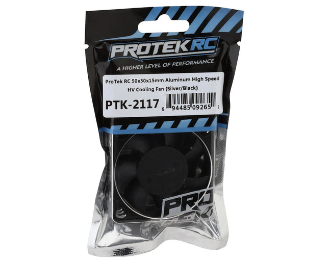 ProTek RC 50x50x15mm Aluminum High Speed HV Cooling Fan (Silver/Black) PTK-2117