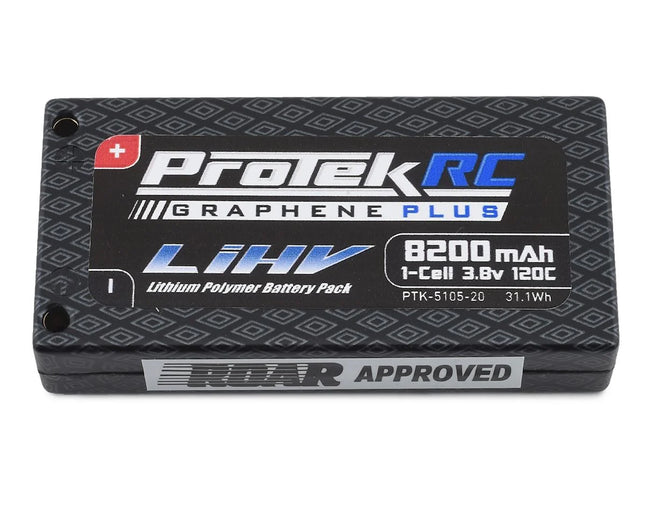 ProTek 1S 120C Low IR Si-Graphene + HV LiPo Battery 3.8V/8200mAh PTK-5105-20