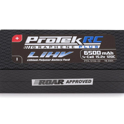 ProTek RC 4S 120C Low IR Si-Graphene + HV LiPo Battery 15.2V/6500mAh PTK-5106-22