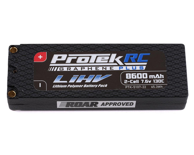 ProTek RC 2S 130C Low IR Si-Graphene + HV LiPo Battery (7.6V/8600mAh PTK-5107-22