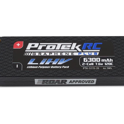 ProTek RC 2S 120C Low IR Si-Graphene + HV LCG LiPo Battery 7.6V/6300mAh PTK-5115-20