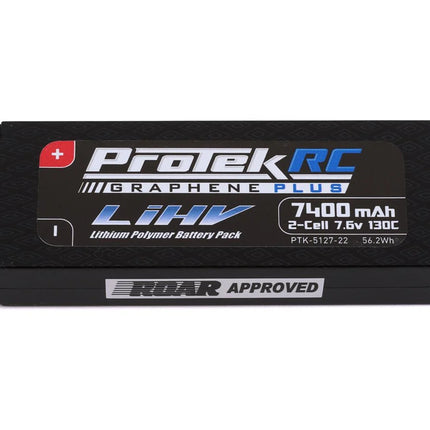 ProTek RC 2S 130C Low IR Si-Graphene + HV LiPo Battery 7.6V/7400mAh PTK-5127-22