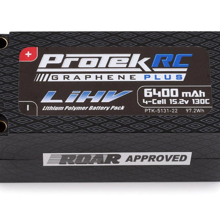 ProTek RC 4S 130C Low IR Si-Graphene+ HV Shorty LiPo Battery 15.2V/6400mAh PTK-5131-22
