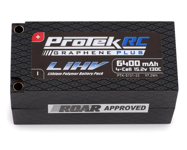 ProTek RC 4S 130C Low IR Si-Graphene+ HV Shorty LiPo Battery 15.2V/6400mAh PTK-5131-22